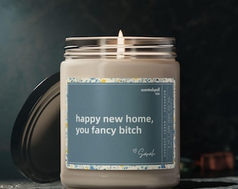 Personalized Housewarming Gift, New Homeowner Gift, House Warming Gifts, Funny Best Friend Custom Candle, New Apartment Gift, Moving Present