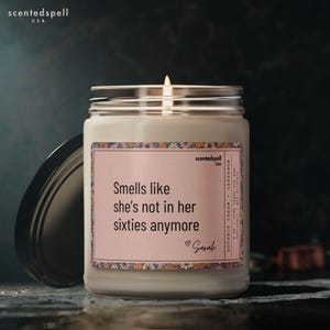 Personalized 70th Birthday Gift For Her, Custom Funny Bday Candle Present for Grandma, 70 Year Old Gag Gift, Best Gifts for Woman Turning 70