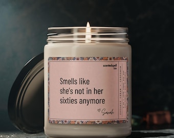 Personalized 70th Birthday Gift For Her, Custom Funny Bday Candle Present for Grandma, 70 Year Old Gag Gift, Best Gifts for Woman Turning 70