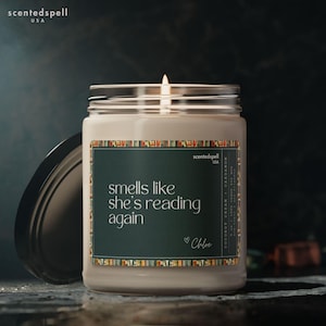 Personalized Reader Gift Funny Candle, Reader Gift Ideas, Reading Candle Present, Booktok Present for Avid Reader, Author Gift, Book Lover