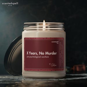 Personalized Anniversary Candle Gift, Vday Gift, Valentines Day Gifts for Women, Funny Present for Husband Wife Boyfriend, Birthday Gift