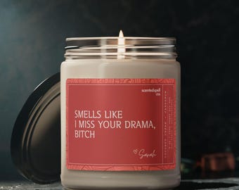 Personalized Best Friend Candle, Funny Candles, Gifts for Her, Coworker Gift, Custom Besties Birthday Present, Long Distance Relationship