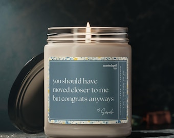 Regalo personalizado para inauguración de casa, regalo para nuevos propietarios, regalos para inauguración de casa, vela personalizada divertida para mejor amigo, regalo para casa nueva, regalo para apartamento nuevo