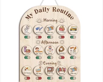 Kids daily schedule - routine planner - chore board (temporarily sold out)
