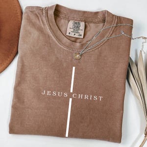 Comfort Colors® Jesus Christ Shirt,Religious Shirt,Jesus Shirt,Faith Shirt,Christian T Shirts,Religion Gift,Christian vector Cross Shirt
