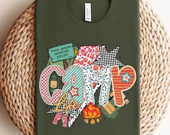 Camp Life Shirt, Happy Camping Shirt, Camping Fire Shirt, Camper Shirt, Nature Lover Shirt, Hiking Gifts, Glamping Shirt, RV Camping Gifts