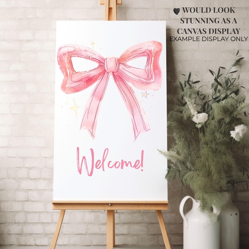 Watercolor Coquette Bow PNG Bundle Pink Ribbon Clipart DIY Feminine ...