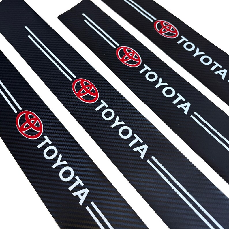 Genuine Toyota Corolla Sedan Door Sill Protectors - 4-Piece Set OEM PT413-02201