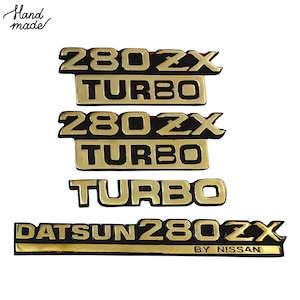 Datsun 280ZX by Nissan Turbo Rear Trunk and Fender Badge