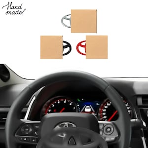 TOYOTA Lenkrad Emblem | haftender Logo-Badge-Ersatz 6.5x4.5 CM | Interieur Aufkleber für Camry Corolla Tacoma RAV4