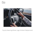 Chrome Toyota Steering Wheel Emblem: Interior Trim Upgrade product logo