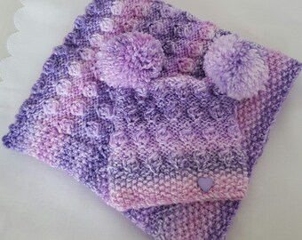 Chunky Baby Blanket & Hat Knitting Pattern: Bulky Yarn (PDF Download) Precious Newborn Knits