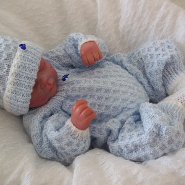 Baby Knitting Pattern. pdf download for newborn baby Romper Hat & Bootees. Homecoming Outfit. Boys, Girls or Reborn Dolls Knit Pattern
