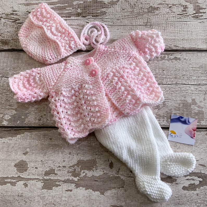 Tiny Baby Knitting Pattern, Pdf Download for Newborn Baby Homecoming