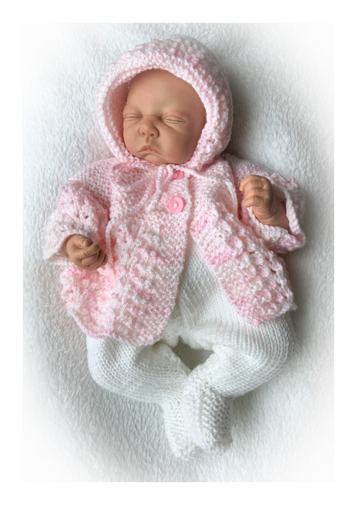 Tiny Baby Knitting Pattern, Pdf Download for Newborn Baby Homecoming