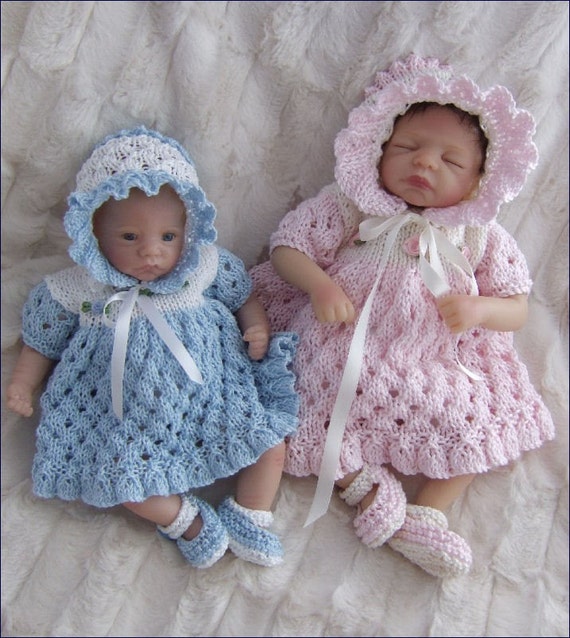 Doll Dress Knitting Pattern: Reborn Doll Clothes Set (PDF Download) - Etsy  Sweden