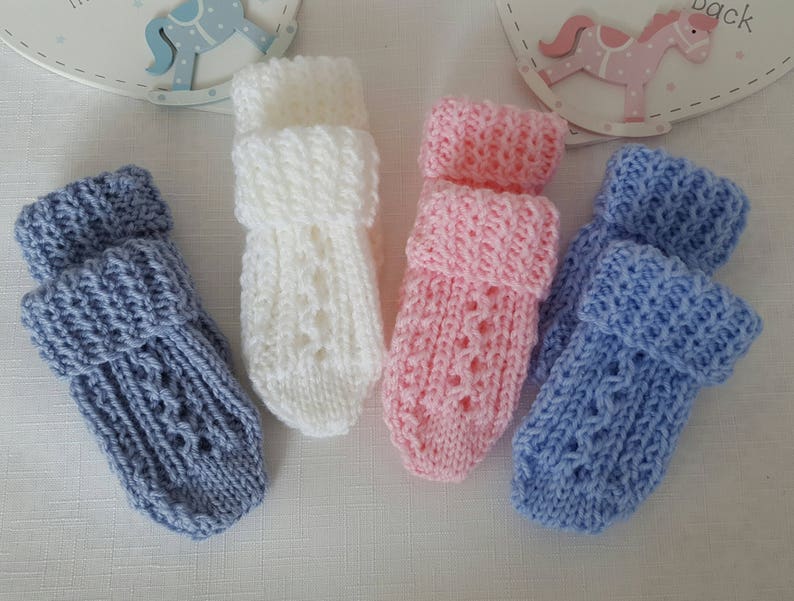 Baby Knitting Pattern Thumbless Mittens Baby Mitten Etsy