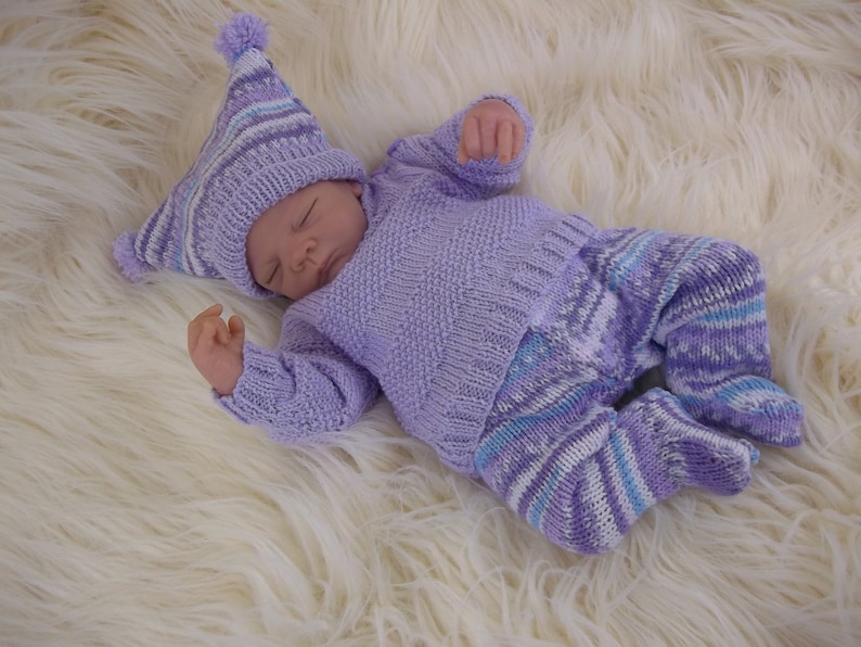 Instant download pdf knitting pattern for girls /& boys sweater set Baby Knitting Pattern Gender neutral design Ideal for reborn dolls