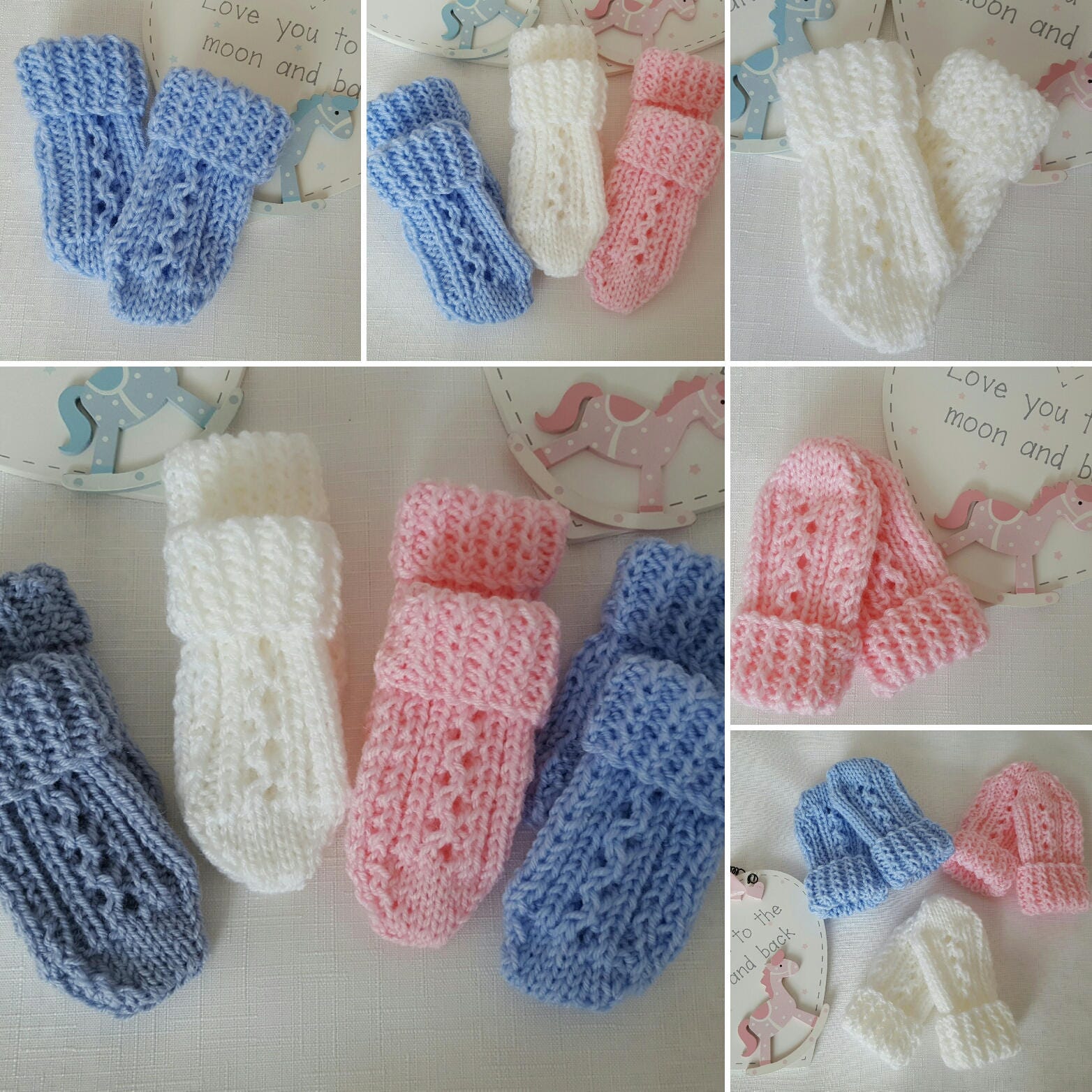 Baby Knitting Pattern Thumbless Mittens Baby Mitten Etsy UK