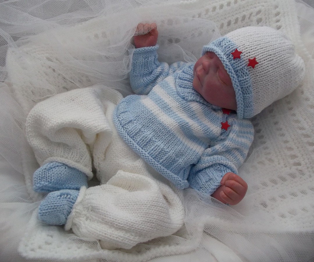 Buy Baby Knitting Pattern: Newborn Outfit, Reborn Dolls Clothes (PDF  Download) Online in India
