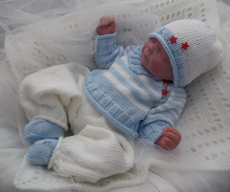 Knitting Pattern for a Baby Boys Outfit. Download Etsy