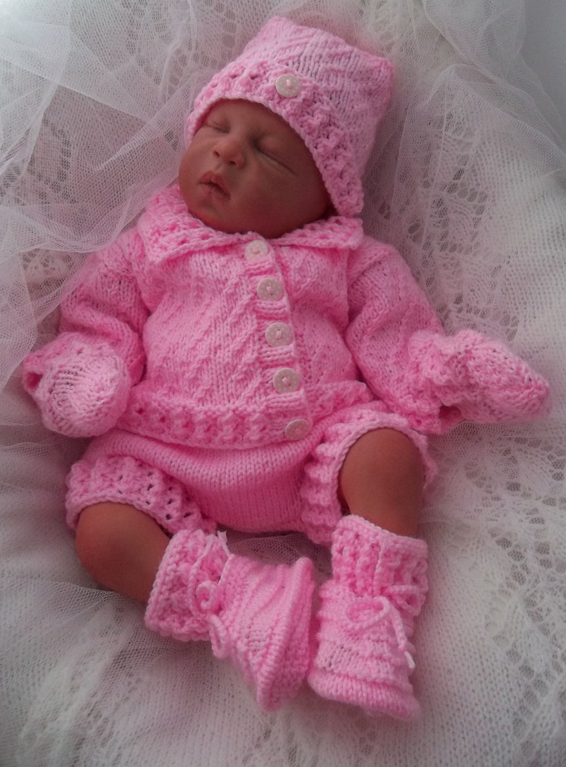 Baby Knitting Patterns Boys Girls Reborn Dolls Newborn to Etsy