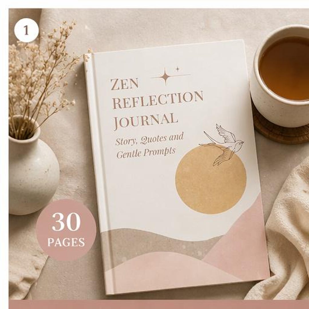 Zen Journal Zen Reflection Journal - Etsy