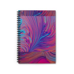 Colorful Spiral Notebook - Ruled Line, Artistic Journal, Fun School Supplies, Vibrant Notepad, Gift for Students, Relaxing Writing