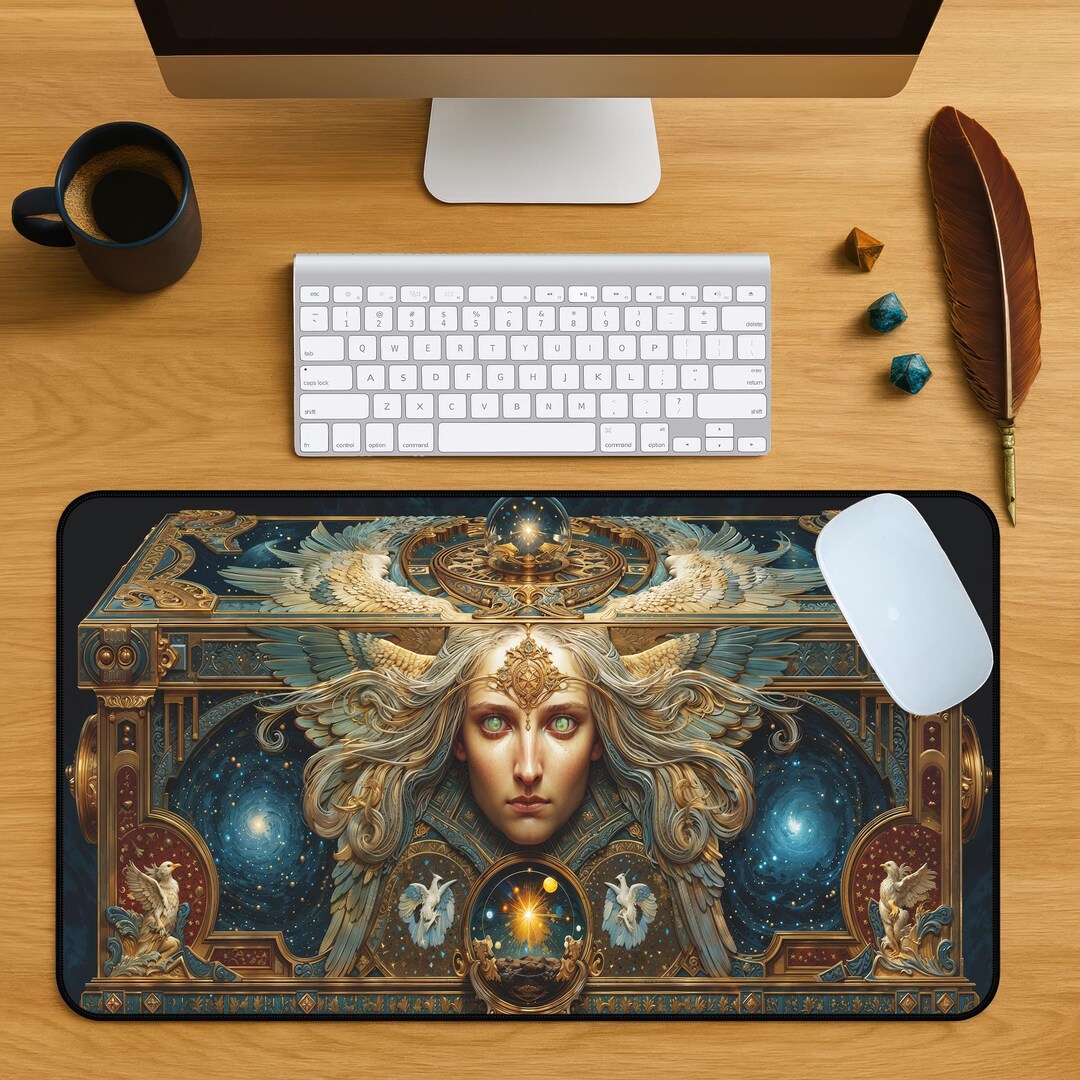 Magic Rune Mat Cap Arcane Fantasy Desk Mat – Mythic Runes, Vintage Gaming Mouse Pad - Etsy
