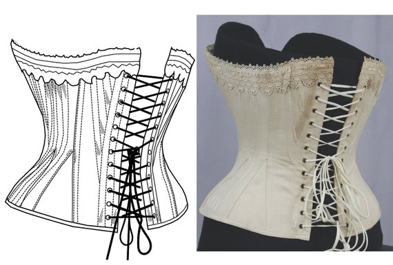 REF MAMER PDF Digital File Antique Maternity Corset Pattern 30