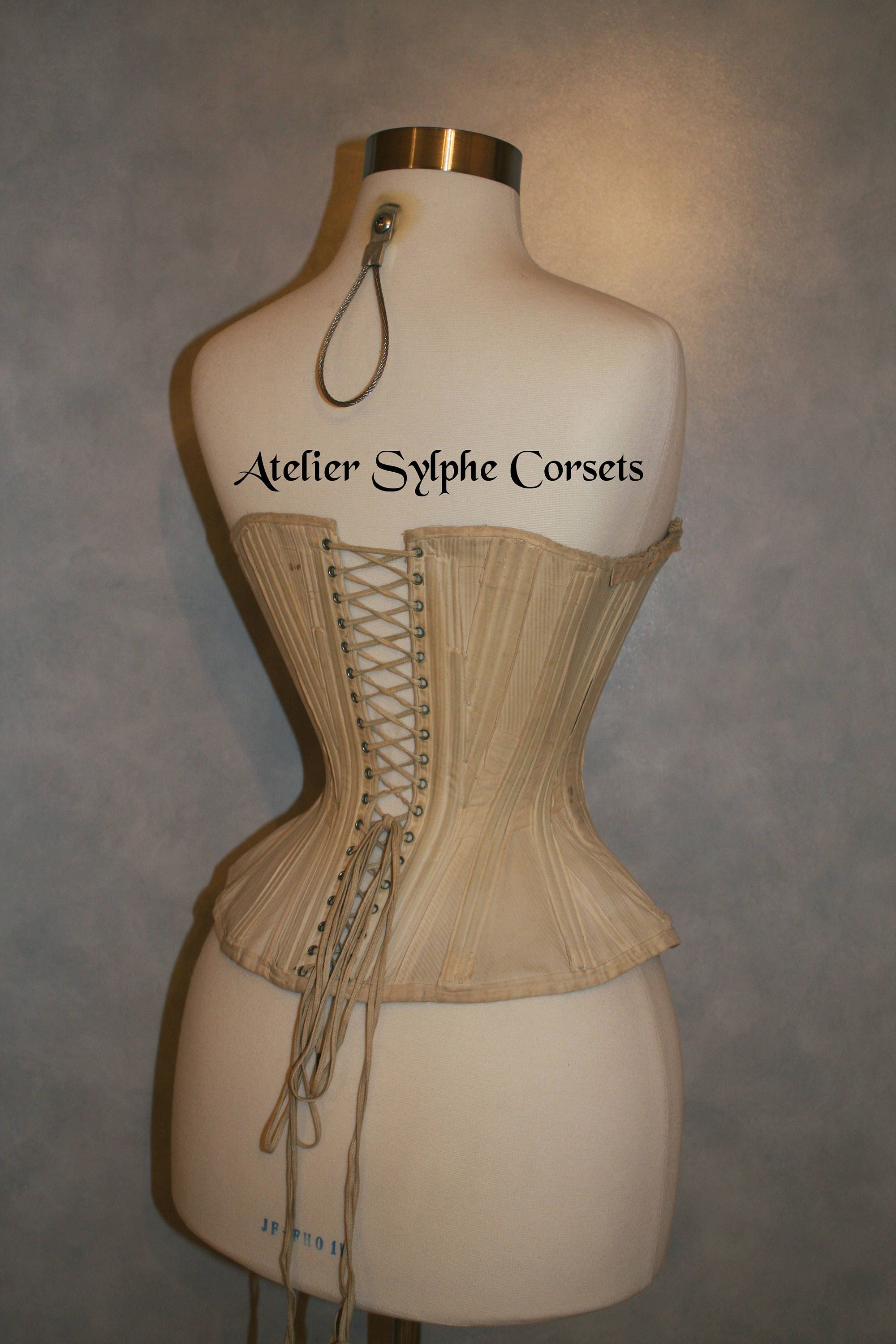 REF ED8 PDF Digital File S Curve Edwardian Corset Pattern Drafted From  Antique Early Xxe Century 21 Inches Waist Size 