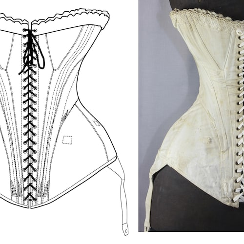 Waist Cincher Corset Pattern PDF Etsy
