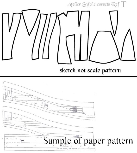 REF MAMER PDF Digital File Antique Maternity Corset Pattern 30