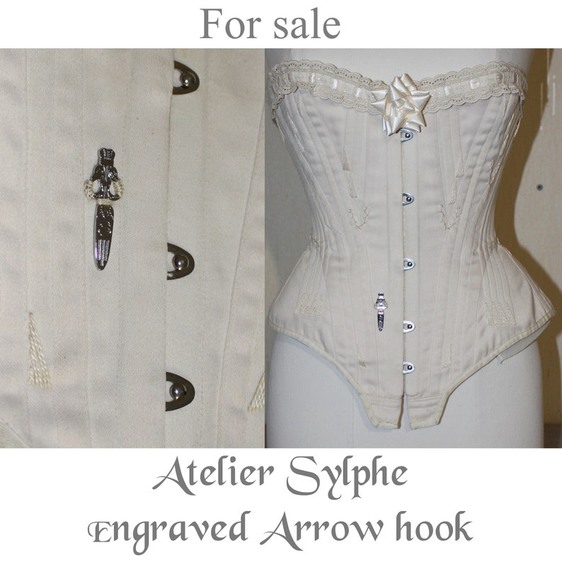 Corset arrow hooks copy from antique swans style image 4