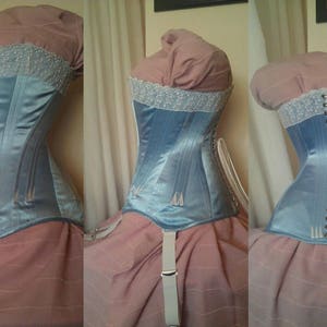 REF Z PDF Digital file Louis XV droit devant french corset pattern style hand drafted from antique 24 inches waist size image 9