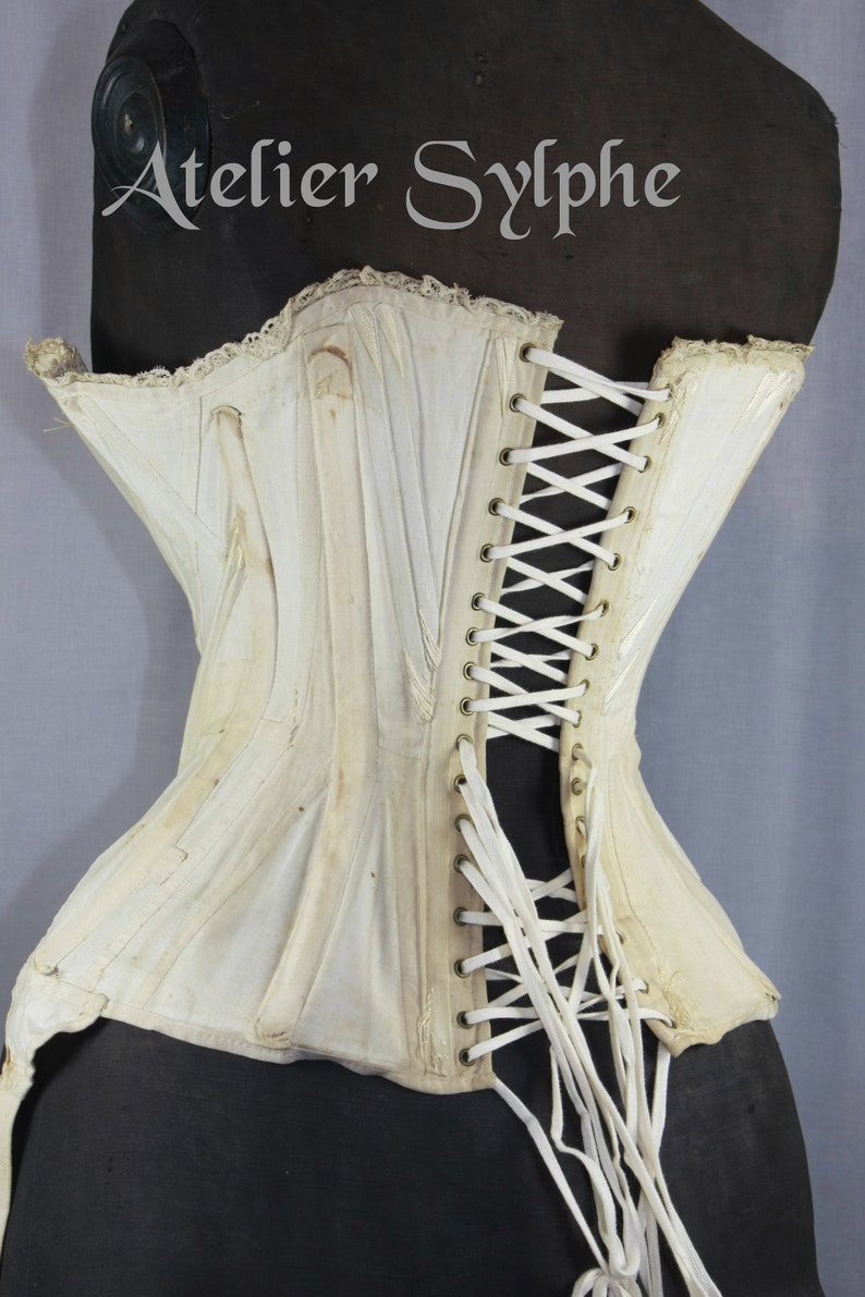 REF AUBIN PDF Digital file antique corset pattern 20.50 inches waist size mid 1800 image 9