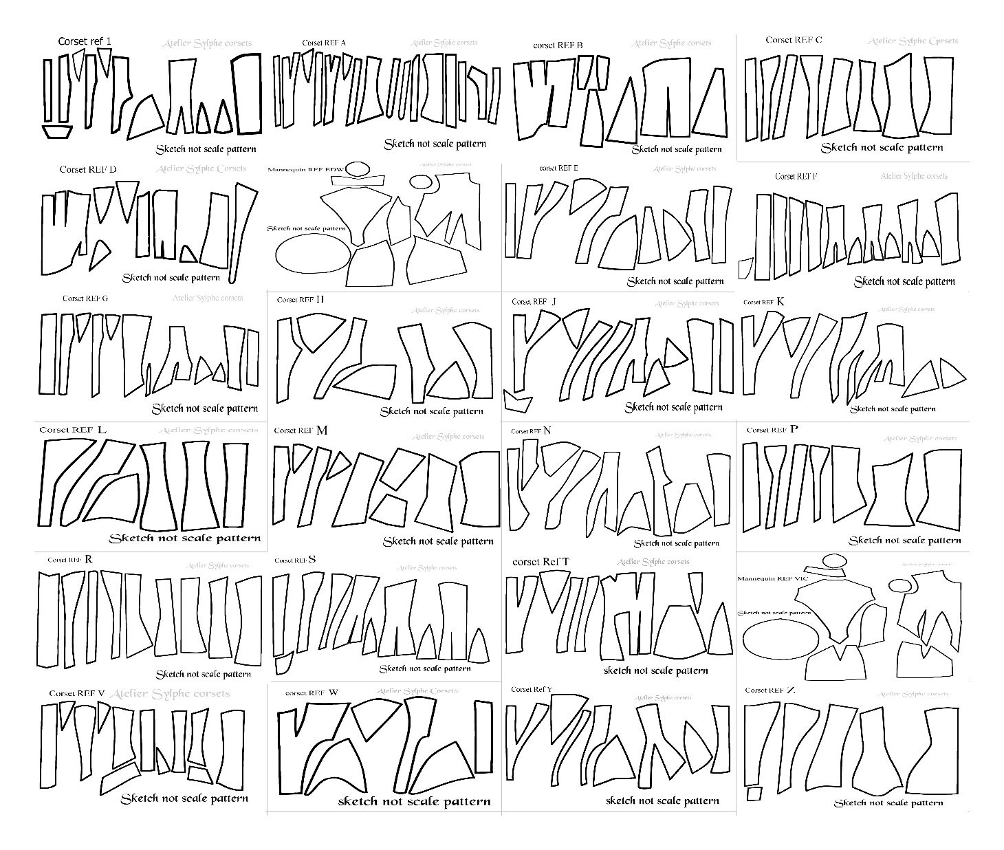 10 Patterns Set PDF Digital File of Your Choice From a Range Etsy