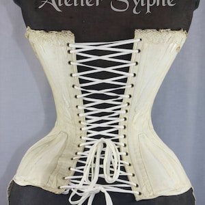 REF AUBIN PDF Digital file antique corset pattern 20.50 inches waist size mid 1800 image 5