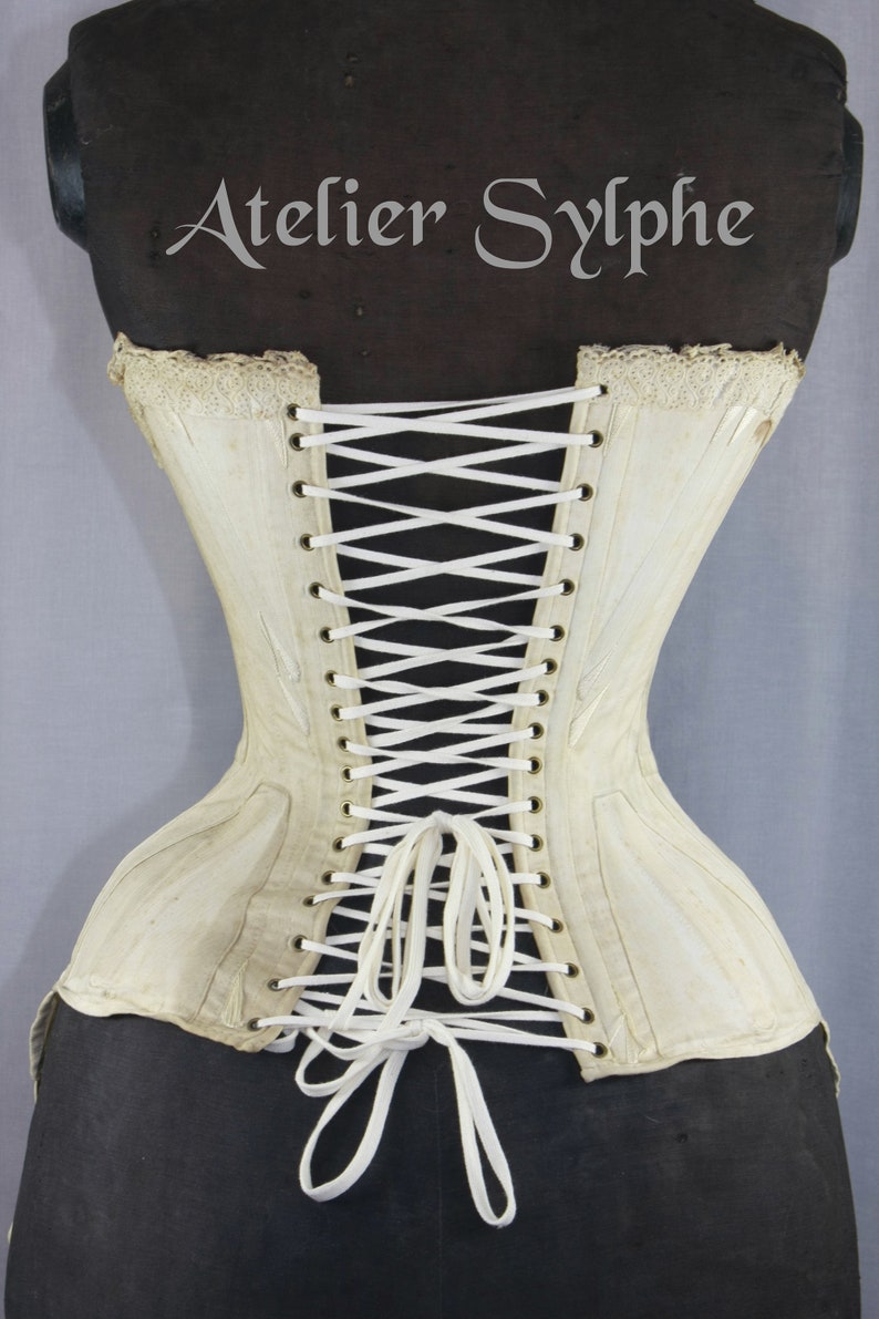 REF AUBIN PDF Digital file antique corset pattern 20.50 inches waist size mid 1800 image 5