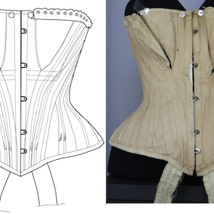 REF BALDI  PDF Digital file antique breastfeeding nursing corset pattern 22,6 inches waist size