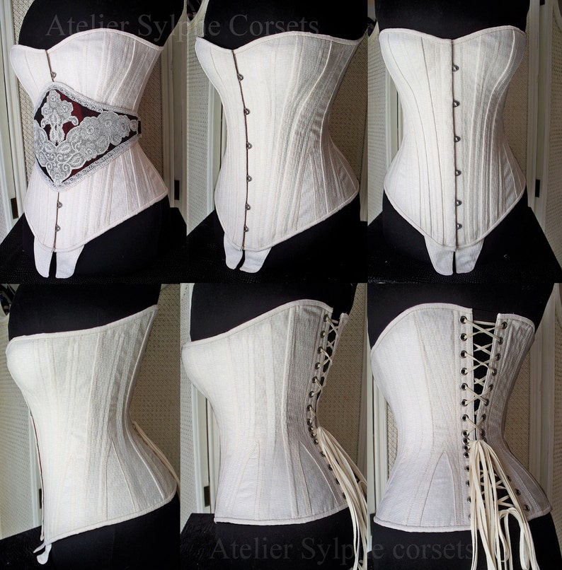 REF S PDF Digital file pattern and pictures for hourglass Antique gusset corset 23.60 inches waist size image 9