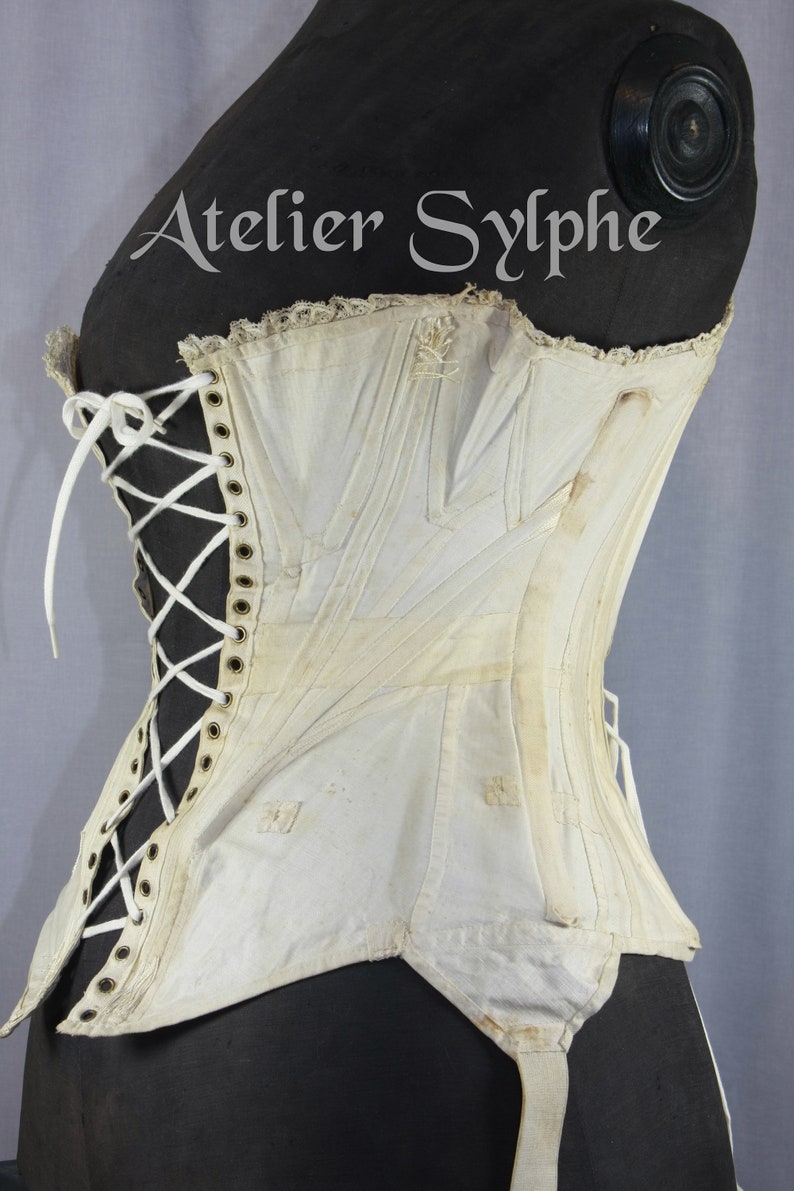 REF AUBIN PDF Digital file antique corset pattern 20.50 inches waist size mid 1800 image 8
