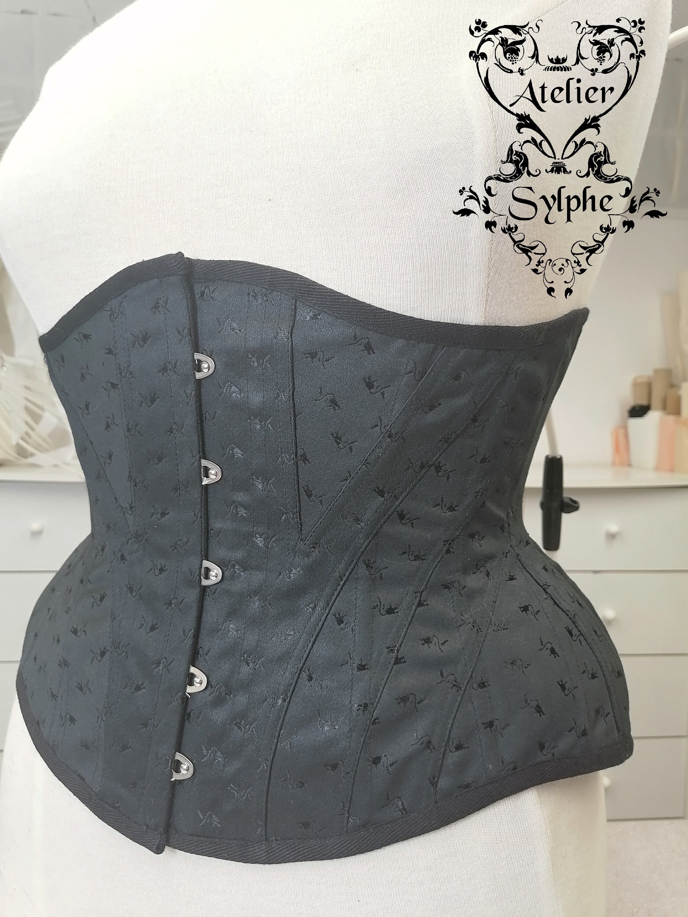定価¥29700 新品未使用 CORSET DETAIL BELT ブラック Underbust Black Corset Belt - Waist Trainer – Miss Leather