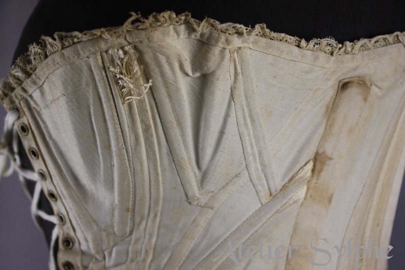 REF AUBIN PDF Digital file antique corset pattern 20.50 inches waist size mid 1800 image 10
