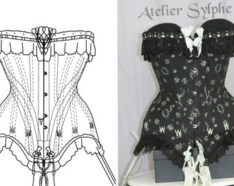 REF KATHY PDF Digital file antique edwardian corset pattern and pictures 22 inches waist size