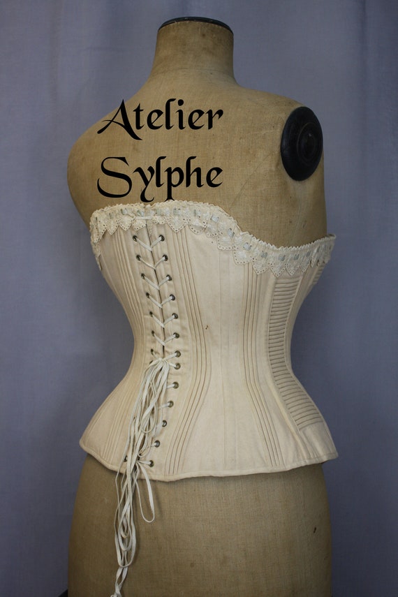 Ref C PDF Digital File Pattern Hand Drafted From Antique Corded Corset  24.40 Inches at Waist Line -  Ireland