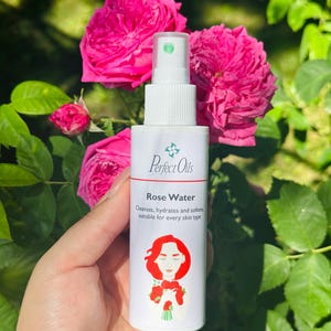 Organic Rose Water Hydrosol from Bulgaria’s Rose Valley Face Toner, Skin Spray, Hair Mist, Cleanser, Aromatherapy, No Chemicals Alcohol-Free