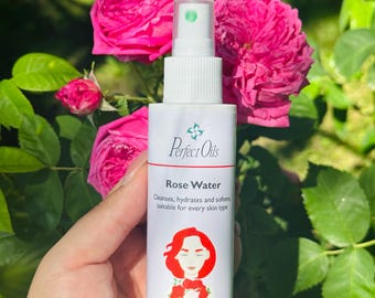 Organic Rose Water Hydrosol from Bulgaria’s Rose Valley Face Toner, Skin Spray, Hair Mist, Cleanser, Aromatherapy, No Chemicals Alcohol-Free