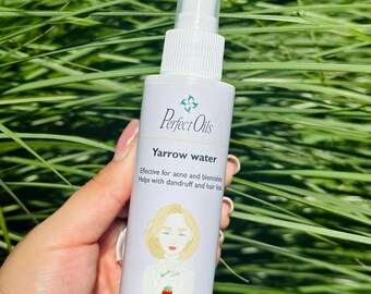 Schafgarbe Hydrosol 100% natürliches Blütenwasser für Gesicht, Kopfhaut und Haut Bulgarische dampfdestillierte Toner 100ml alkoholfreier Nebel