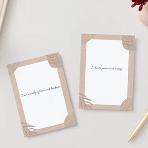 30 Printable Positive Affirmation Cards | Self-Care Cards | Mindfulness & Motivation | Digital Download